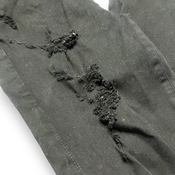 Agolde Sophie High Rise Skinny Jeans in Black Moonstruck Destroyed Womens 30 - Picture 5 of 8